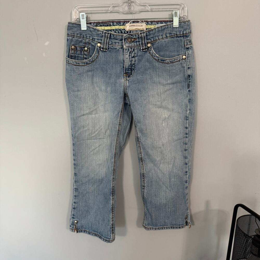 Vintage Y2K Hydraulic Light Wash Capri Jeans Juniors Size 3 / Women's Size 4